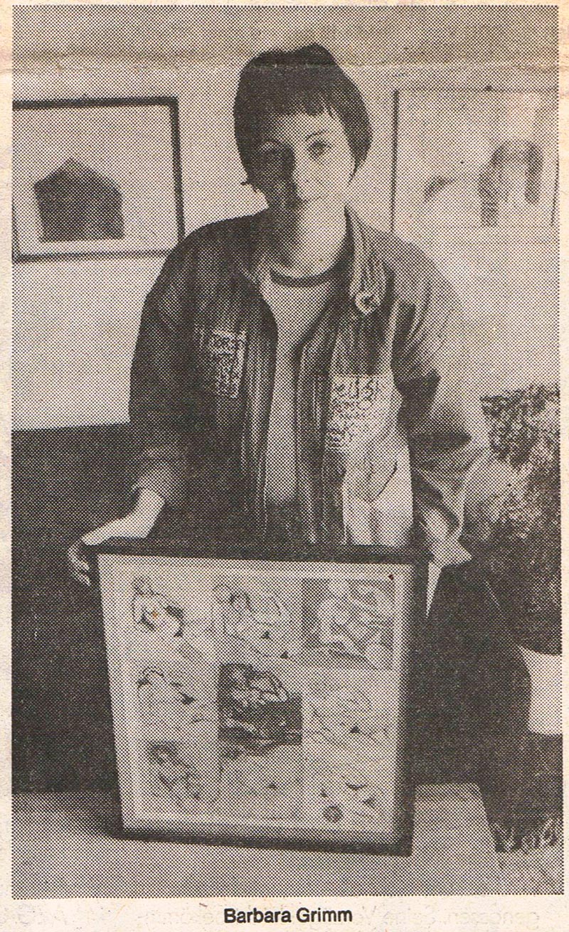 Barbara Grimm in der NRZ, 1982